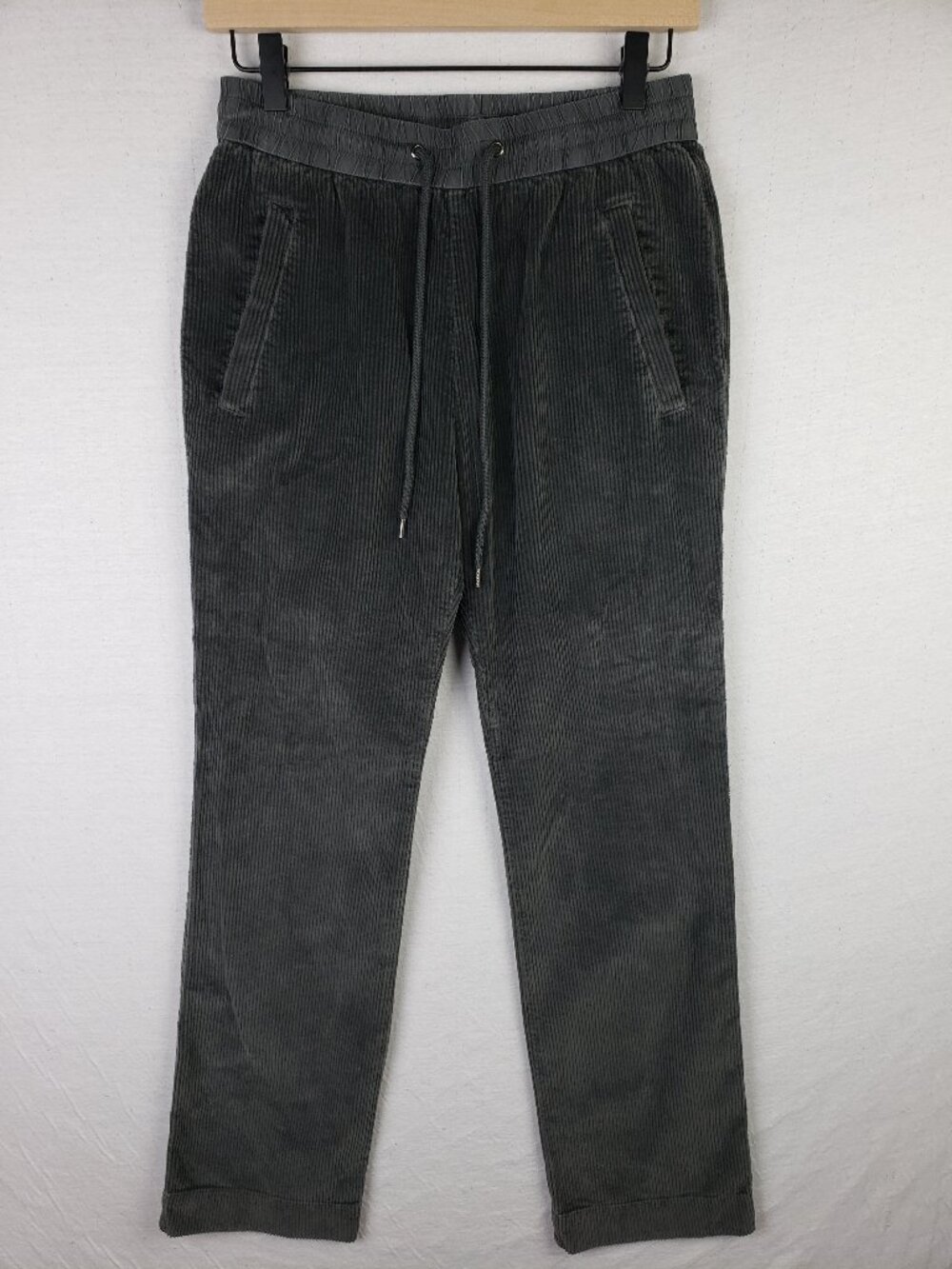 James Perse Corduroy Pants Jumbo Cord Wide Leg WWWA1968 Taupe Gray size 0/XS